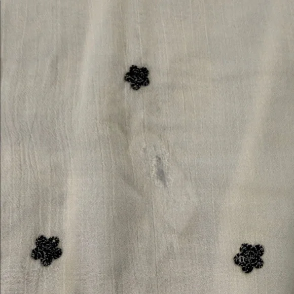 Free People Women’s Maxi Dress White with Black Floral Design - Picture 9 of 9